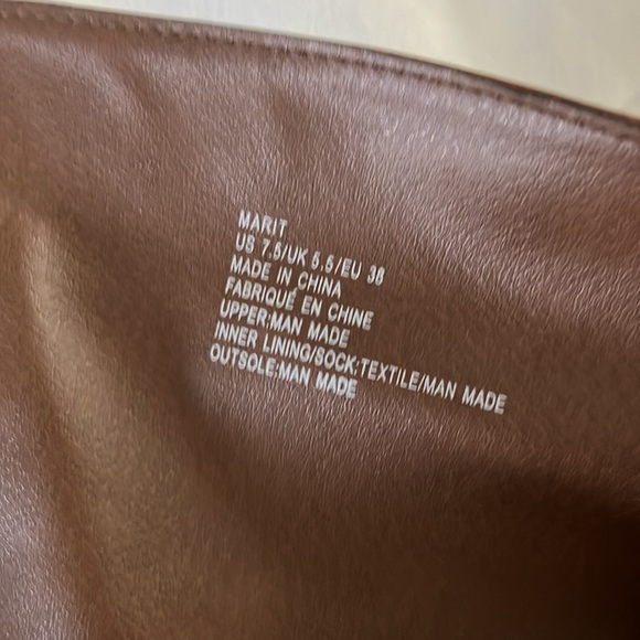 JustFab Marit Tall Boots Women’s 7.5 Brown Never Worn - Picture 5 of 7